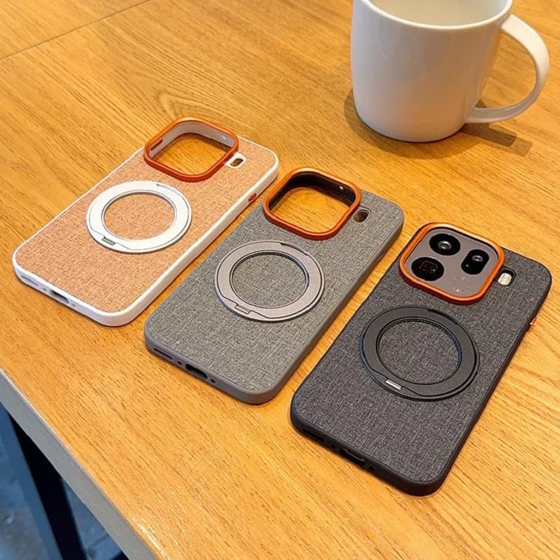 Solid Color Back Magnetic Phone Case for Oppo Find X9 X8 Pro/X8 Ultra/X8s+ with 360° Rotating Stand