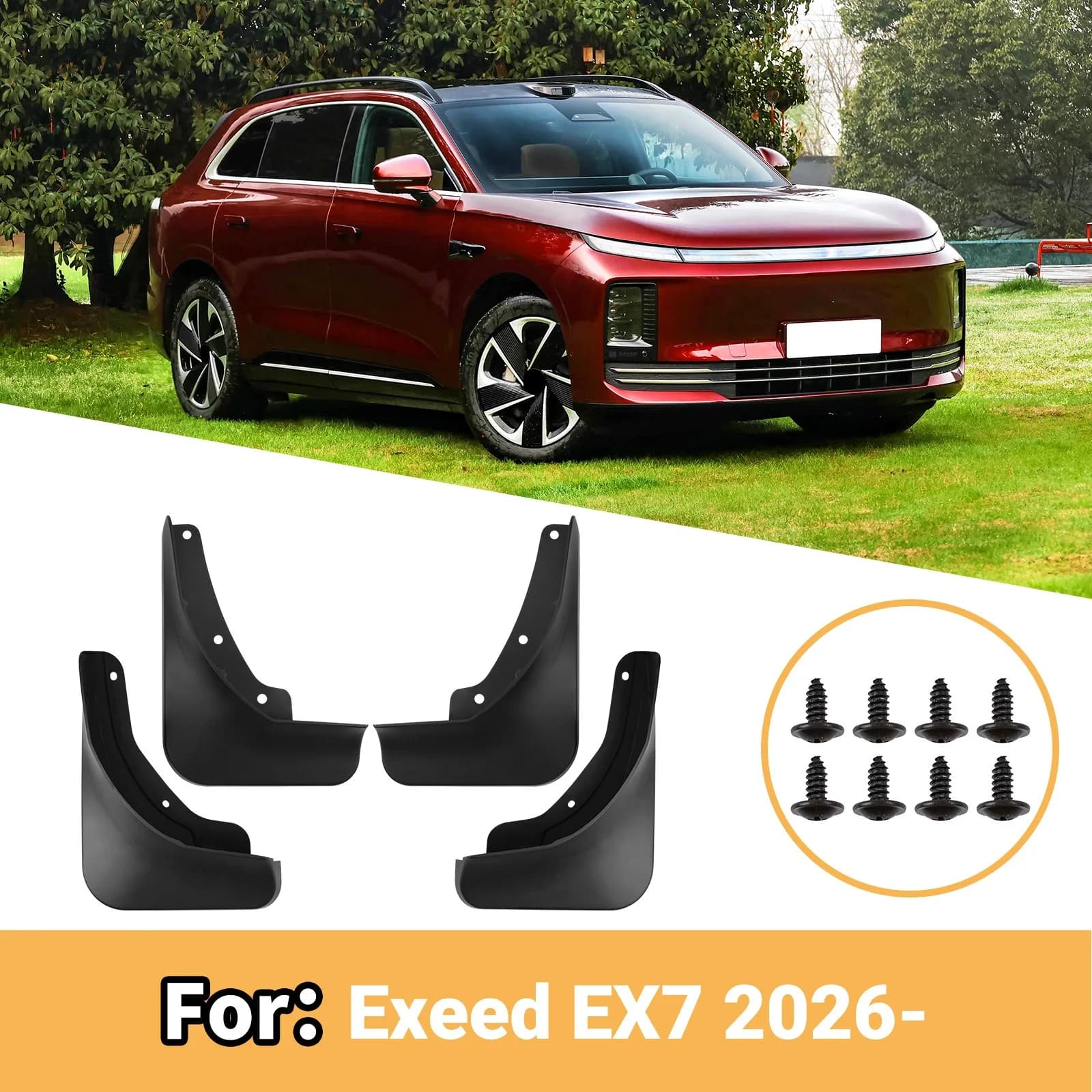 For Xingtu Exeed EX7 2026 car front and rear tire fender leather modification supplies car fender fender flares