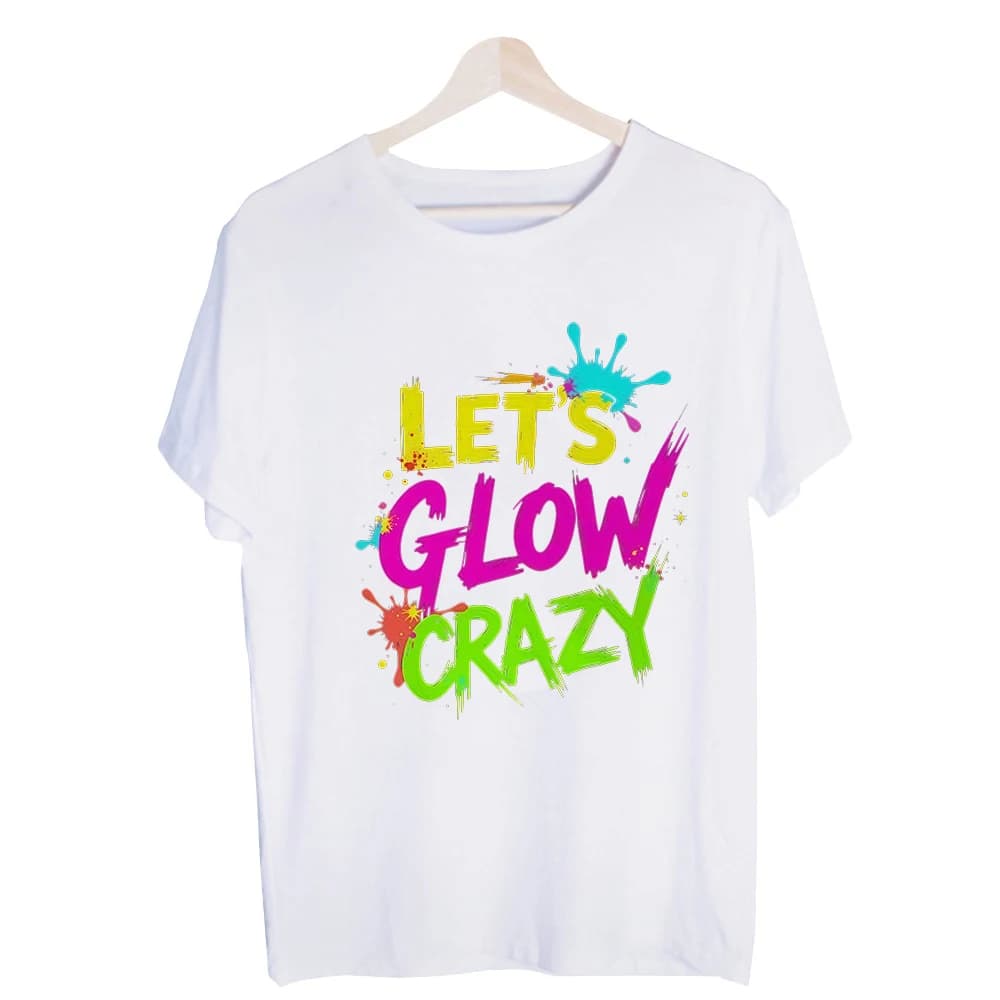 Men's Neon Paint Splatter Letter Print Graphic Tee, Short Sleeve Crew Neck T-Shirt for Party and Festival Outfits