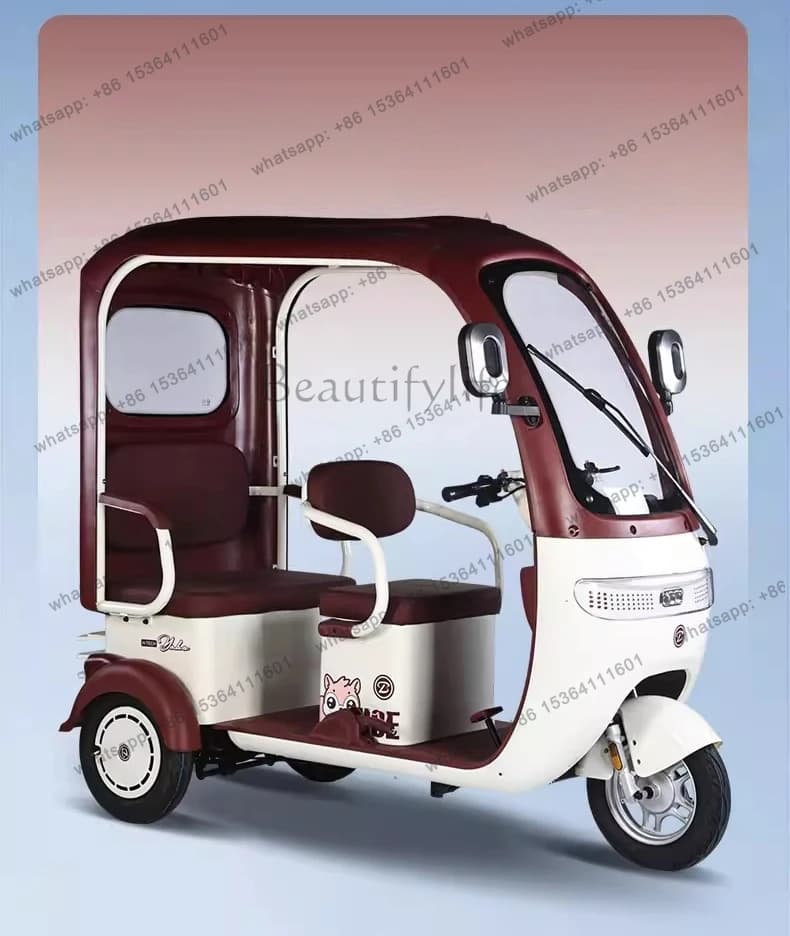 National standard half-pack with shed electric tricycle household battery car elderly scooter