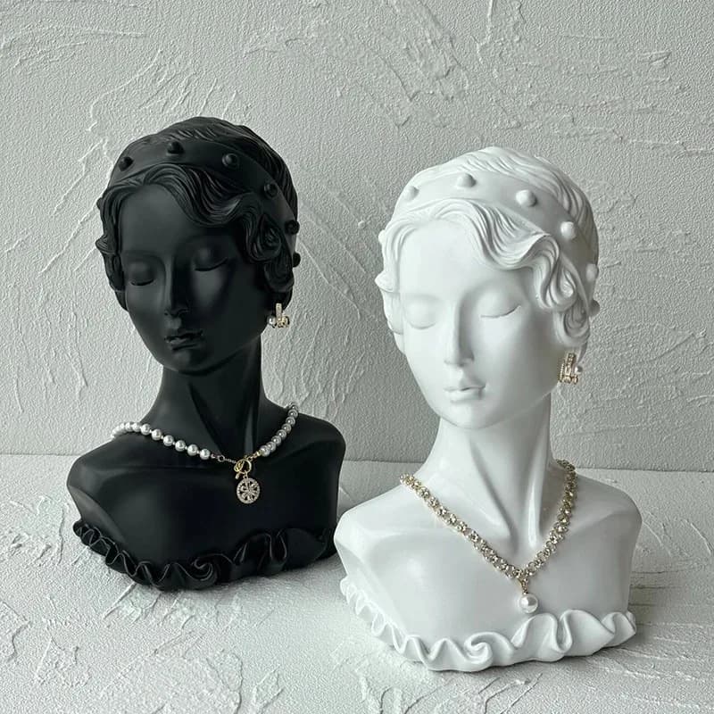 Resin Model Jewelry Display Stand Earring Stands Necklaceprops Ornaments Home Furnishings Home Accessories Adornos Para Casa