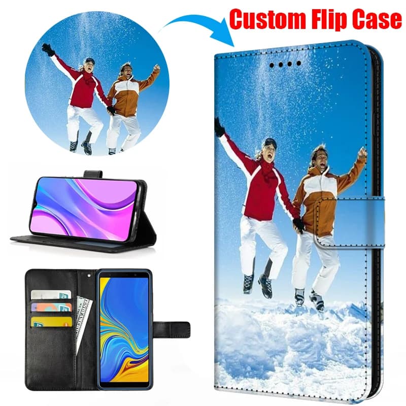 Custom Photo Case for Samsung Galaxy S26 S25FE S24 Ultra S23 S21 A55 A56 A57 A17 A16 A33 A36 A13 A04 Flip Wallet Card Slot Cover
