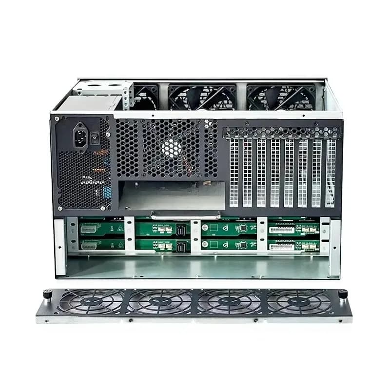 12S4 Mini Gaming PC Chassis High-Performance Aluminum Alloy On-Demand Rack Server 12G Backplane ATX for Business Use