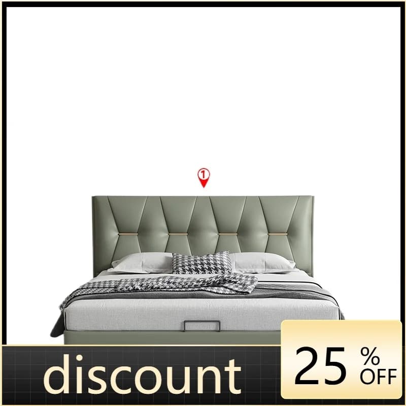 LMM Italian soft bag 1.8 meters light luxury double bed simple soft bed