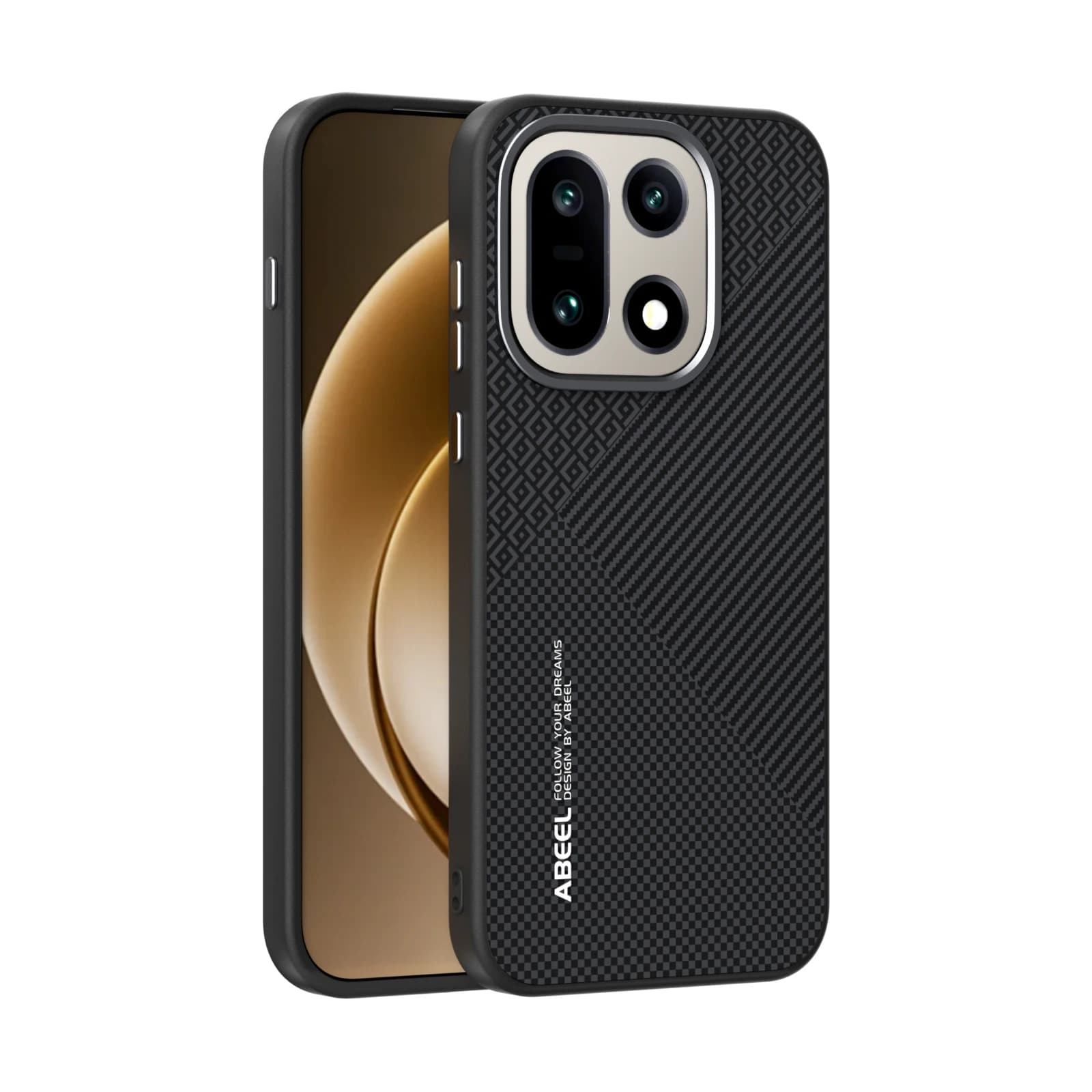 For OnePlus 15 Case 1+15 Magsafe Wireless Charging Super Series Carbon Grid Pattern Camera Circle Mobile Phone Cases Cover