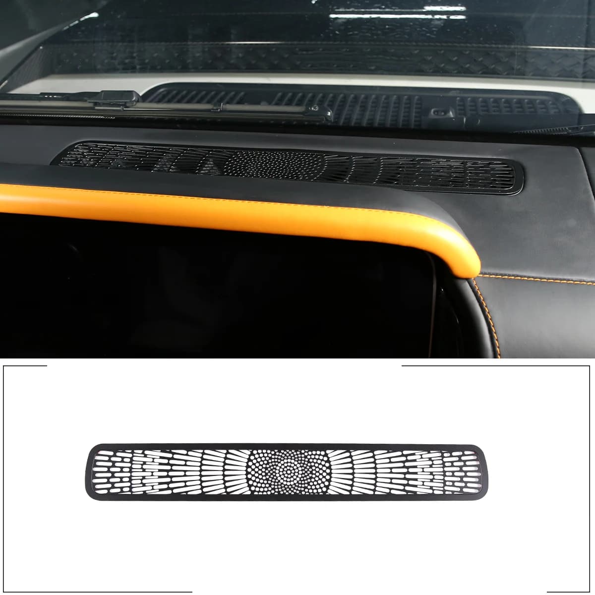 For 19-22 Mercedes-Benz G-Class W464 Stainless Steel Car Dashboard Air Outlet Anti-blocking Mesh Cover Car interior Accessories