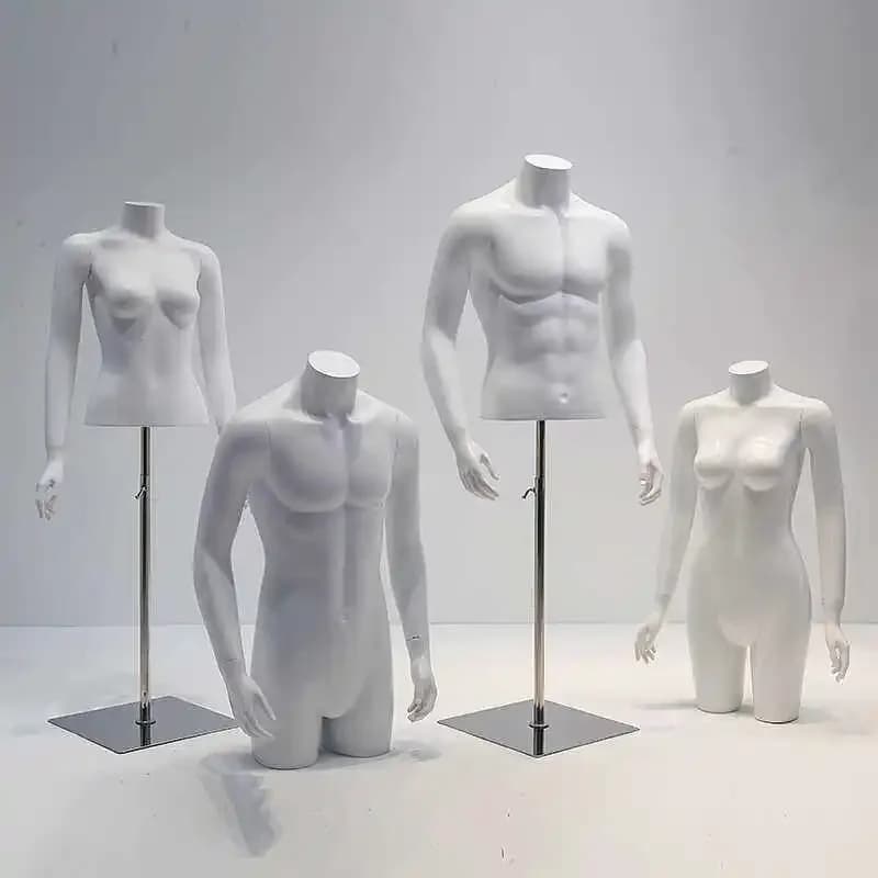 Men's clothing store half-body model props men's and women's platform model shelves clothing store full-body fake human