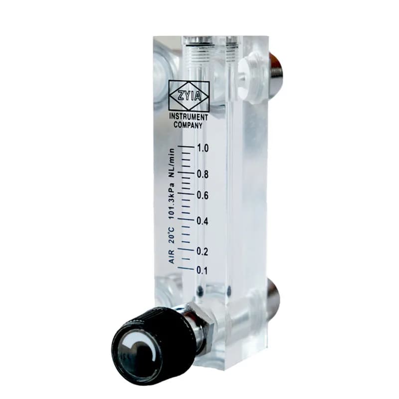 LZM-6T Face Plate Plexiglas Air Rotor Float Liquid Gas Flow Meter  G1/4 " Internal Thread