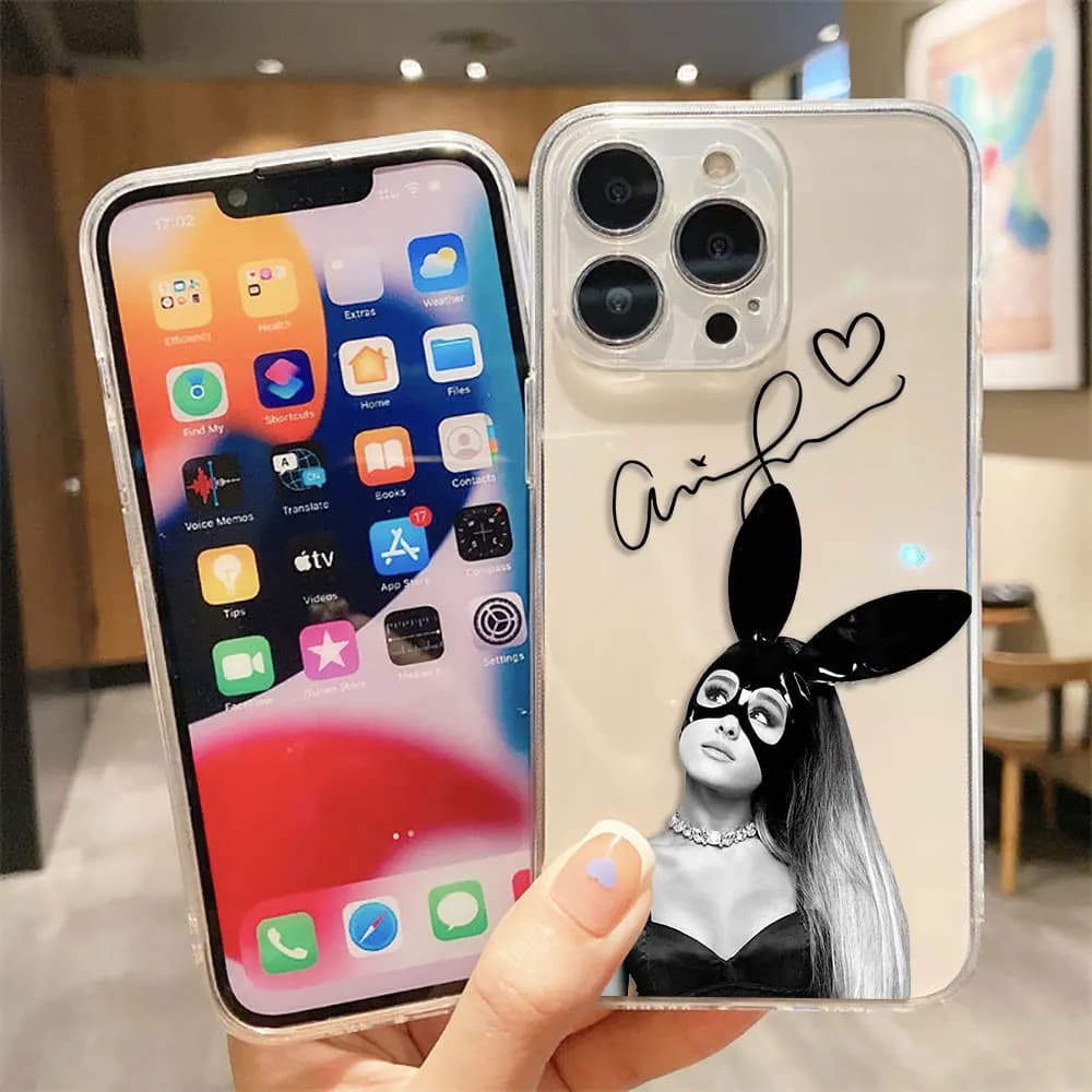 Singer A-Ariana G-Grandes Cover Clear Phone Case For OPPO RENO 15 15F 14 14F 13 13F 12 12F 11 11F 10 8 8Z 8T 7 7Z 6Z 5 5F Case