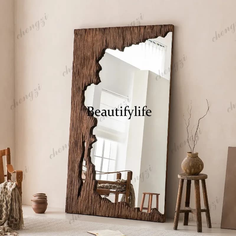 Big Floor Decorative Mirrors Vintage Aesthetic Square Nordic Mirrors Full Body Design Princess Specchio Home Decorations