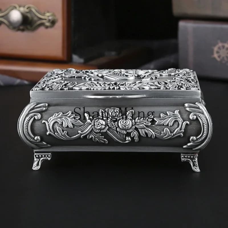 CLL zinc alloy creative retro classic Treasure box jewelry storage box small ring earrings bracelet jewelry box