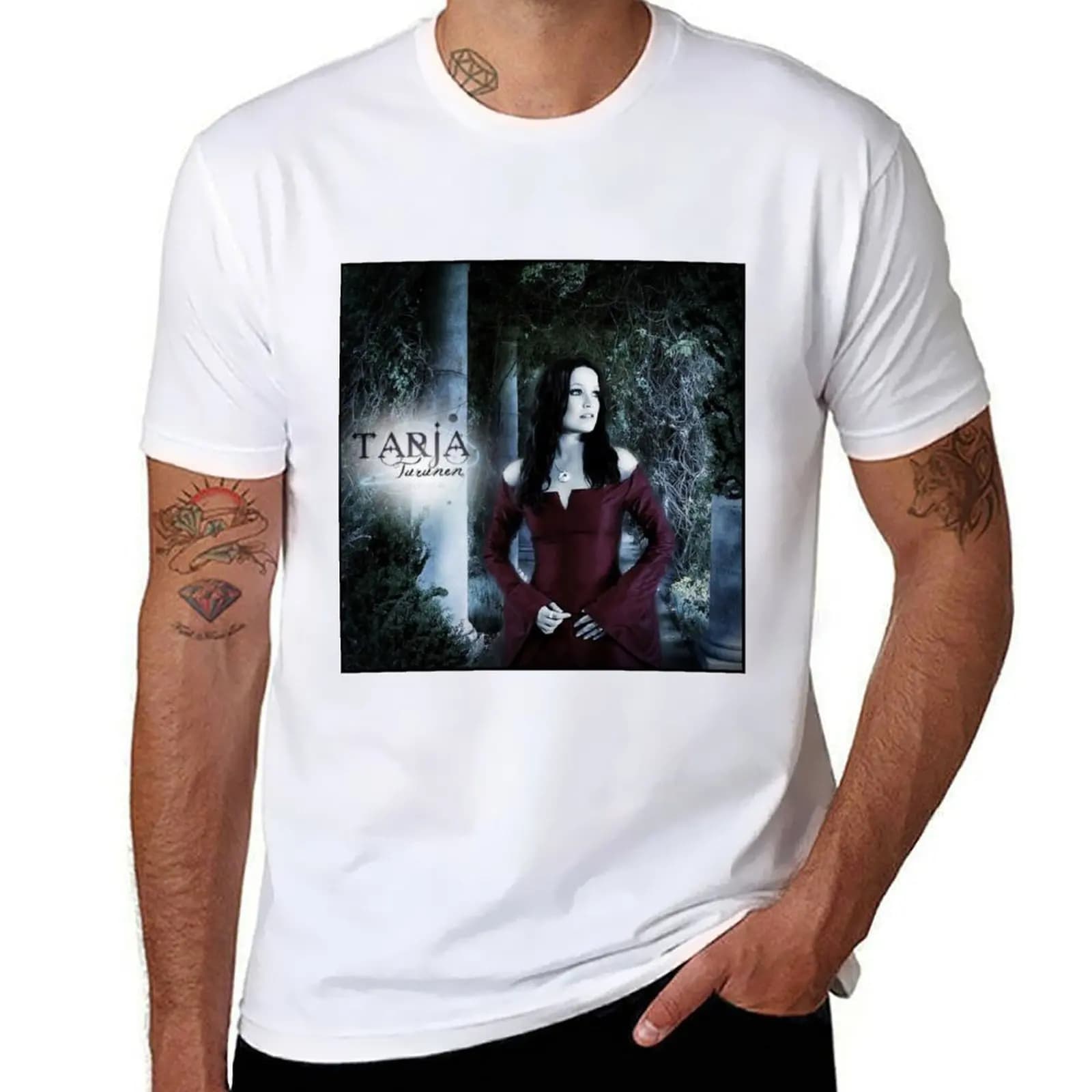 trj02,tarja Soile Susanna Turunen T-Shirt man t shirts cotton man t shirts for men T-Shirt