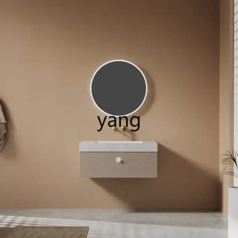 CX princess wind warm color split-level cabinet combination cabinet bathroom full mirror storage