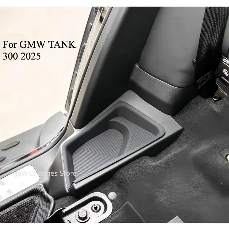Car Tailgate Storage Box Fit for GWM TANK 300 2025 Modified Auto Rear Seat Silicone Storage Box Car Interior Upgrade Parts