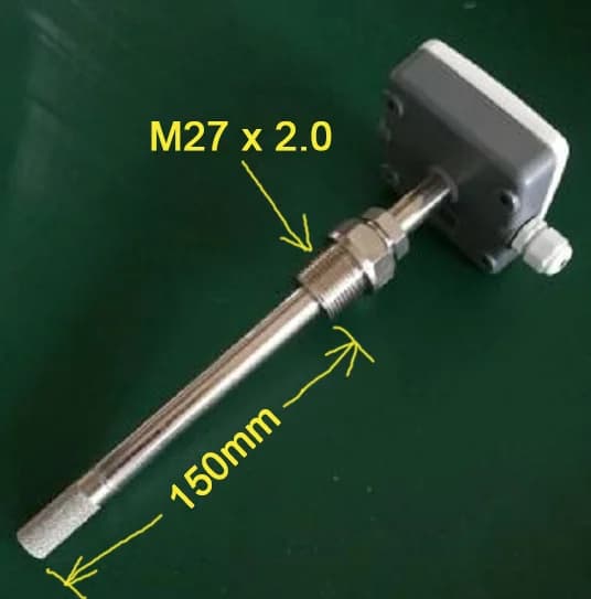 Industrial RS485 Temperature and Humidity Transmitter 4-20mA 0-10V 0-5V Intelligent Duct Sensor for HVAC Monitoring