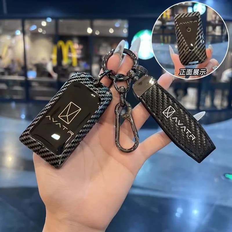 Zinc Alloy Car Key Case Cover Shell Protector Fob Holder for Avatr 12 06 07 11 2026 Accessories Keybag Keychain
