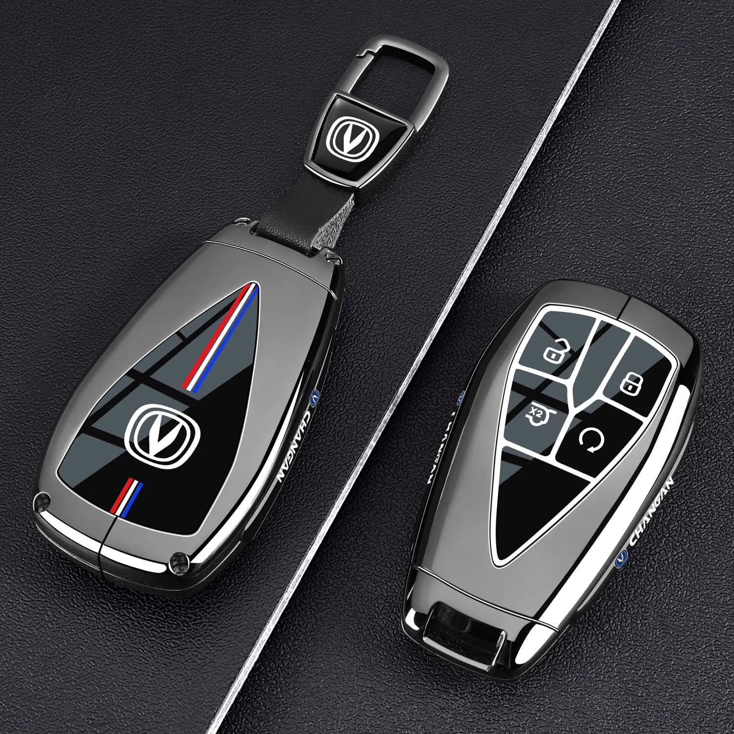 For New Changan CS75PLUS Keycase 21-26 Champion Edition Blue Whale Second, Third, and Fourth Generation Car Shell Buckle for Men