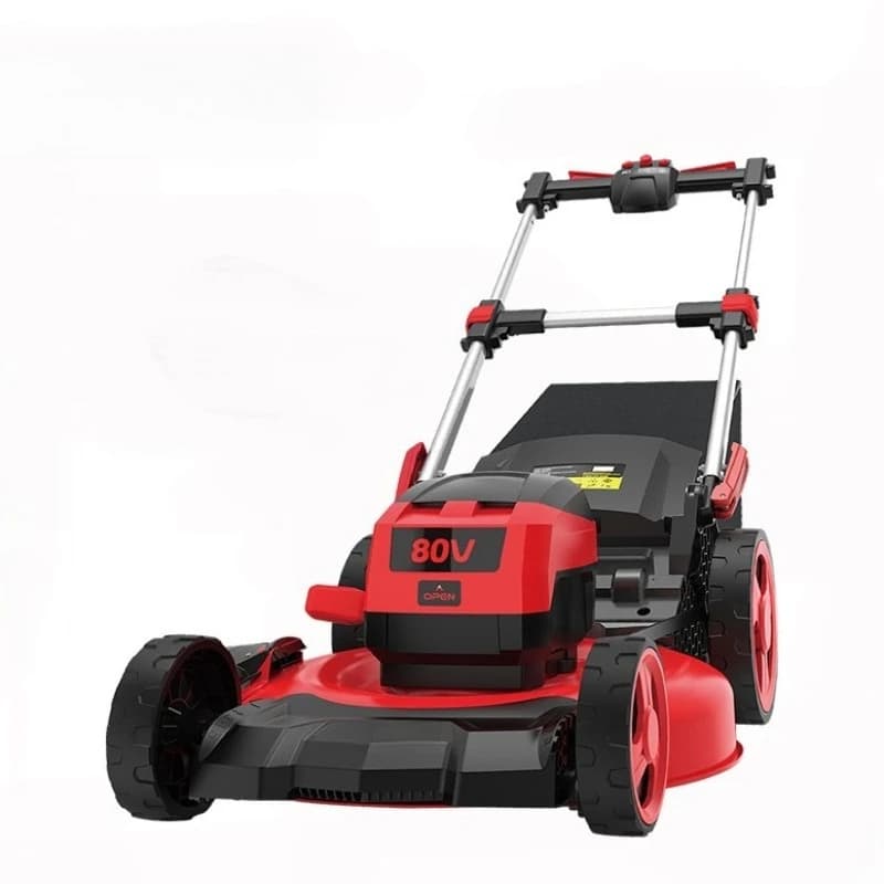 Lithium battery lawn mower, lawn mower, hand push 80V four-stroke vertical axis garden trimming