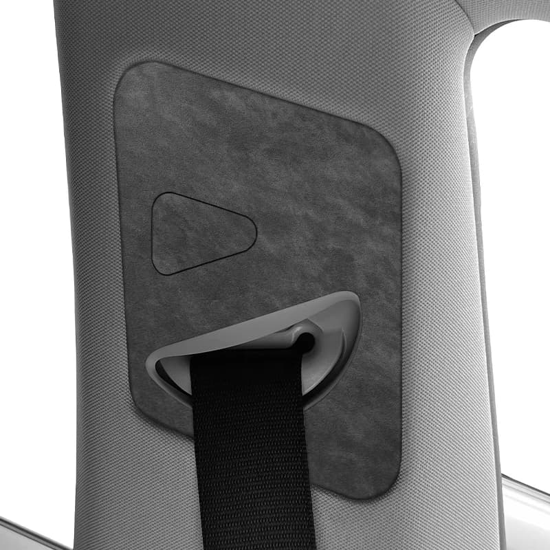 For Tesla Model 3 Model Y Car Seat Belt Retractor Panel Protection Trim Sticker Made of Alcantara Interior Tuning Accessories