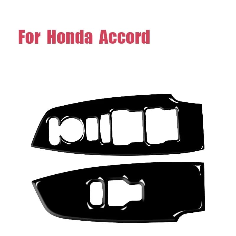 For 18-21 Accord Tenth Generation Car Interior Modification Piano Black Front Window Panel Decorative Sticker