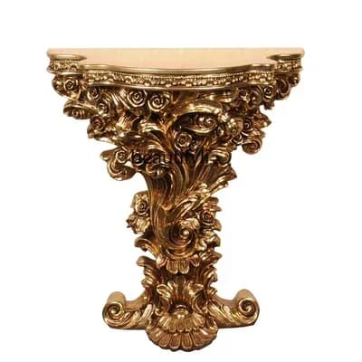 Cy56 European-style entrance cabinet semi-round table, carved entrance cabinet against the wall, aisle, living room, foyer cabi