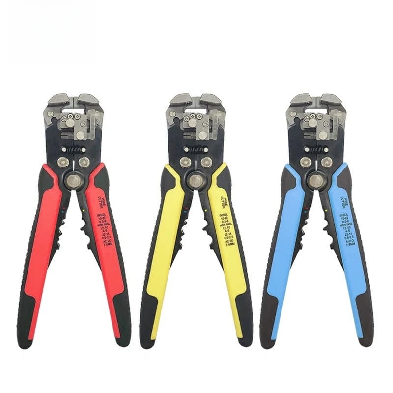 8 Inch Adjustable Automatic Wire Stripper, Multi-function Cable Cutting & Terminal Crimping Stripping Pliers