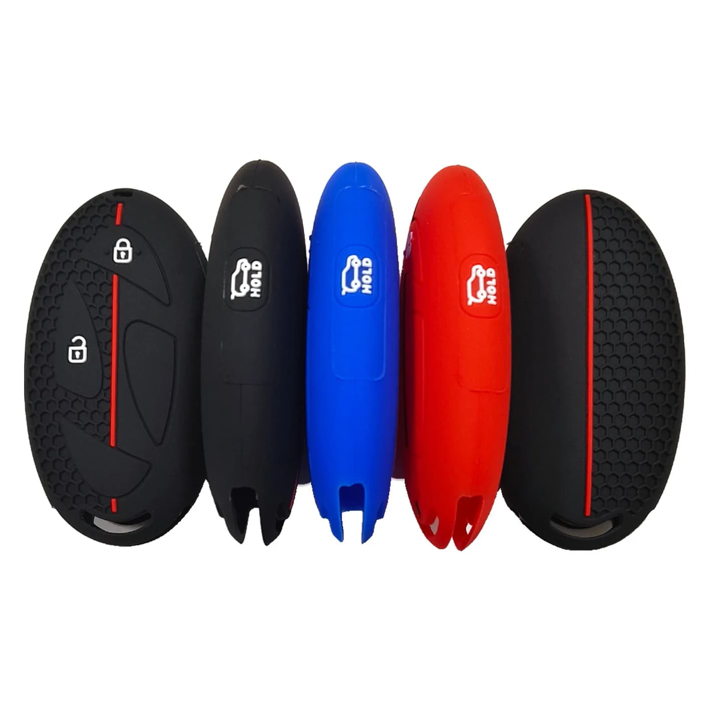 For Korean Hyundai IONIQ6 remote control 2+1 button honeycomb pattern car silicone key cover