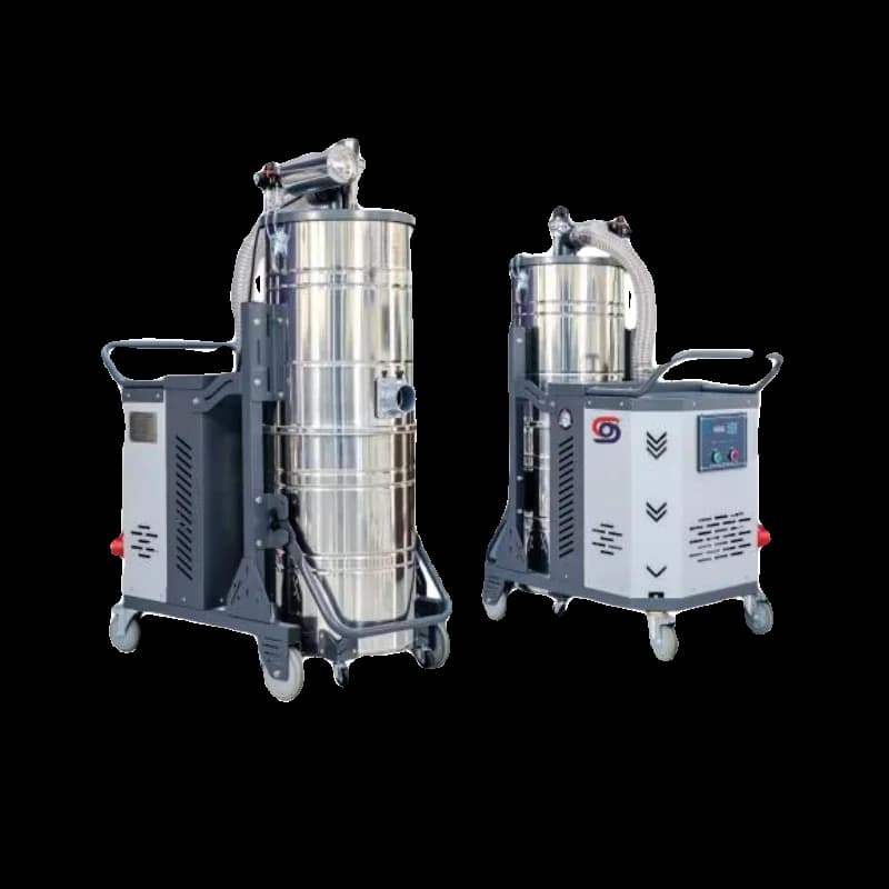 Iron powder and aluminum dust cleaning pulse vacuum cleaner, workshop floor dust industrial vacuum cleaner 5.5KW high