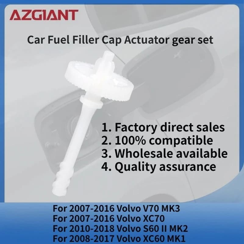 For 2007-2016 Volvo V70 MK3/XC70 Car Fuel Filler Cap Actuator gear set New replacement parts Auto Accessories 100% compatible