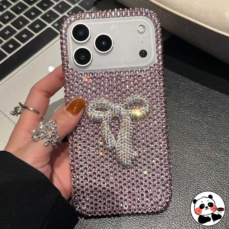 Luxury Bling Bow Diamond Phone Case For Xiaomi 17 Pro Max 15T 15 14T 14 Pro Ultra Civi Glitter Rhinestone Cover Women Hot Sale