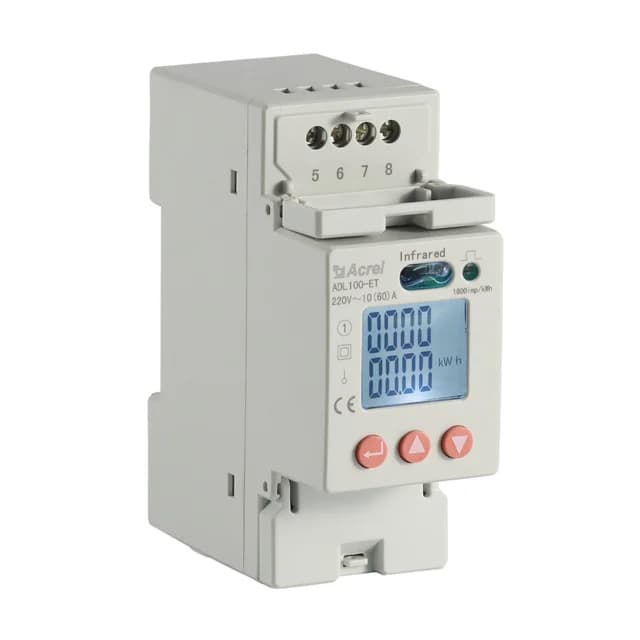 DDSD1352 Single Phase Ac Volt Meter Ammeter Programmable Din Rail kwh Energy Meter Rs485
