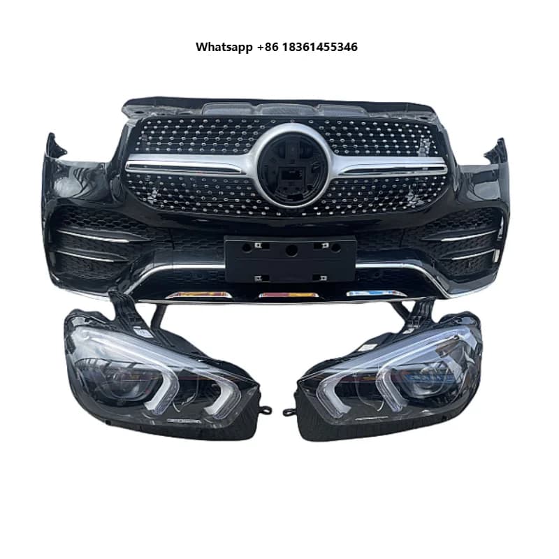 For 167GLE GLE350 GLE450 Premium Front Bumper, Headlight & Grille Assembly