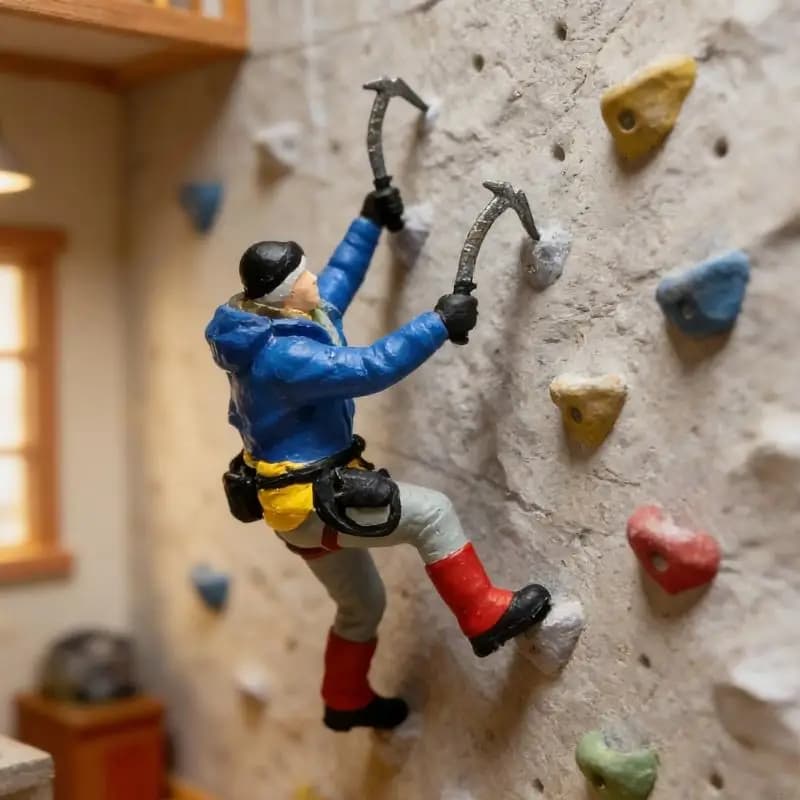 Realistic Hiking People Figure Model 1:64 Scale Hand Painted Miniature Figures for Dioramas Props,Photography Collector 55KF