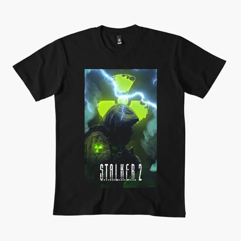 S.T.A.L.K.E.R. 2 Shadow of chernobyl 0401 Danger exclusion zone gift t shirt Video game Stalker Graphic Clothes All size Tops