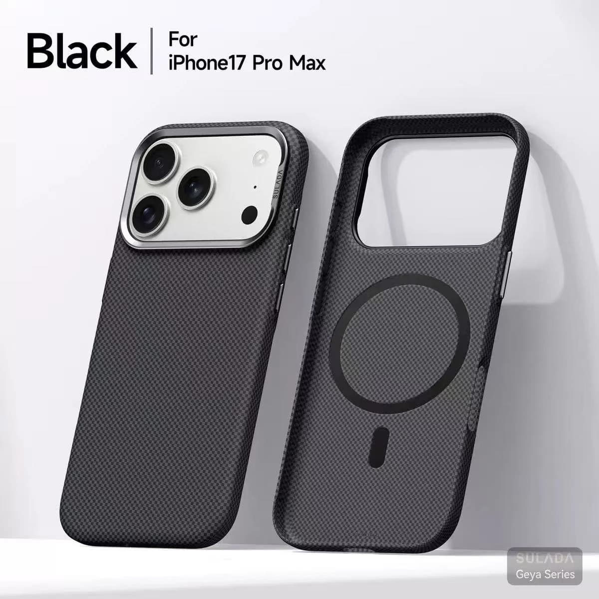 Magnetic Ultrathin Carbon Fiber Texture Phone Case For iphone 17Pro Max 16 Pro Frosted Skin Feel Wireless Charge Matte PC Cover
