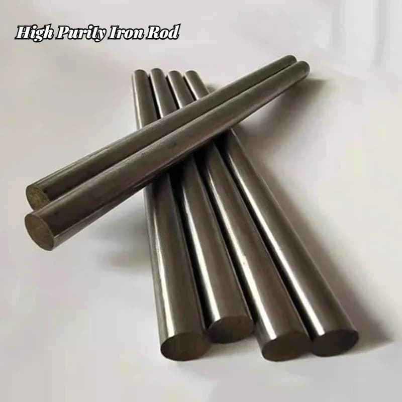 1Pcs 99.99% High Purity Iron Rod Polishing Iron Rod Diameter 1mm-40mm * 100mm Length for Scientific Research
