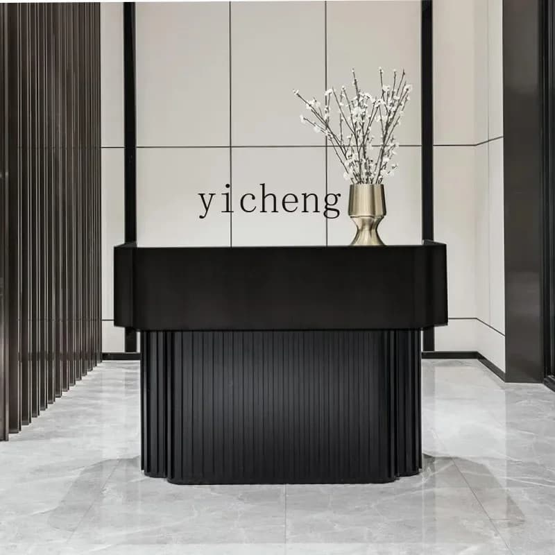 ZC light luxury checkout page front desk high-end simple modern reception desk home accessories