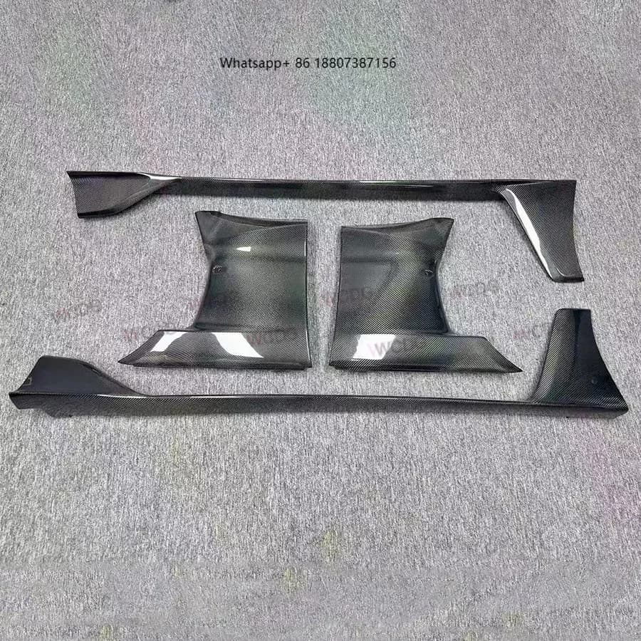 Carbon Fiber Ad-V2 Style Side Skirts and Fenders forToyota Supra A90 A91 MK5 Car Front Fender Side Skirt Splitter Bodykit