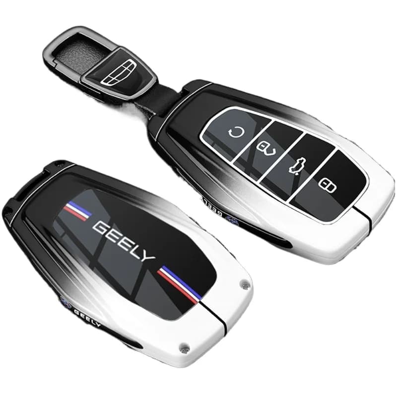 Premium Zinc Alloy Key Cover Case for Geely Boyue L/Xingrui/Haoyue/Emgrand/Xingyue L/Binyue/Binrui - Protective Key Fob Shell
