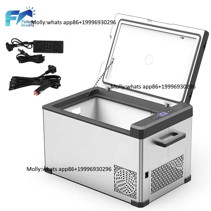 25L 30L Mini Camping Fridge 12V 24V Vehicle Powered Compressor Cooling Portable Refrigerator for Toyota Car