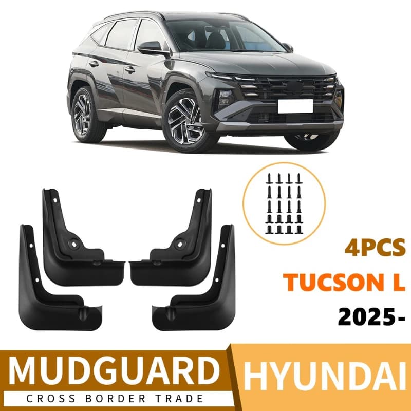 Mud Flaps For HYUNDAI Tucson L 2025 MudFlaps Front Rear Mudguards Car Accessories