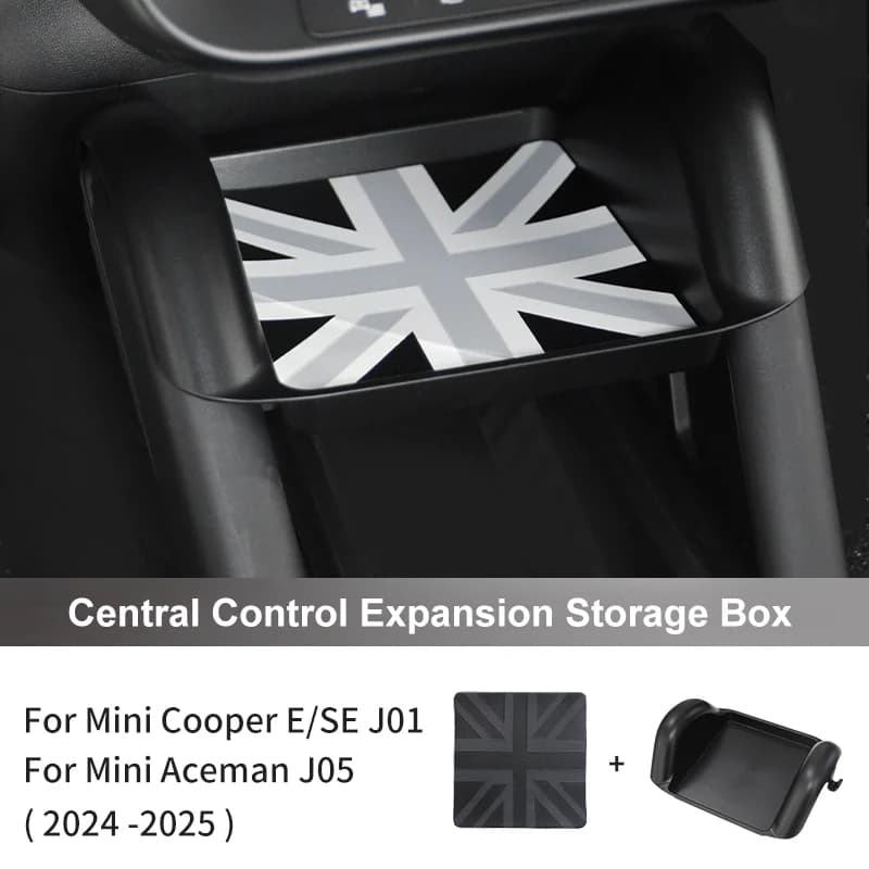 For Mini Electric Cooper E/SE J01 EV Aceman J05 2024 2025 Car Central Control Storage Box Decoration Car Interior Accessories
