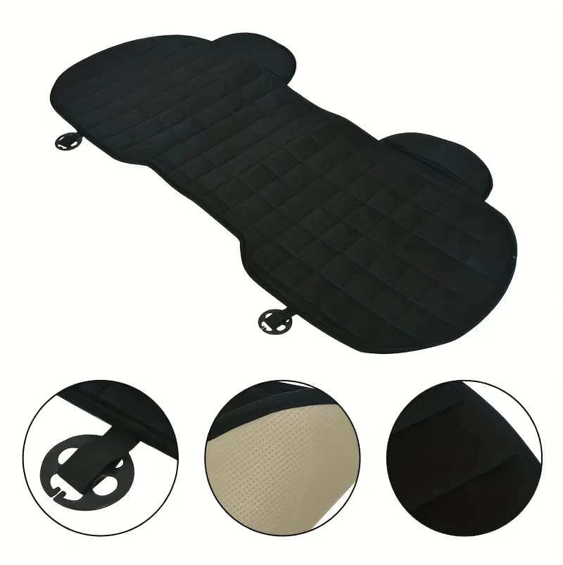 1pcs Car Seat Cushions Comfortable Stylish Solid Color Plush Portable Easy To Install All Season Universal Car Seat Pad