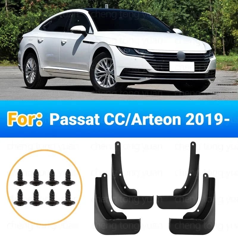 Mudguards FOR VW Volkswagen Passat CC Arteon 2019-2026 Sedan Fender Mudguard Vehicle Exterior Decor ABS Protective Accessories