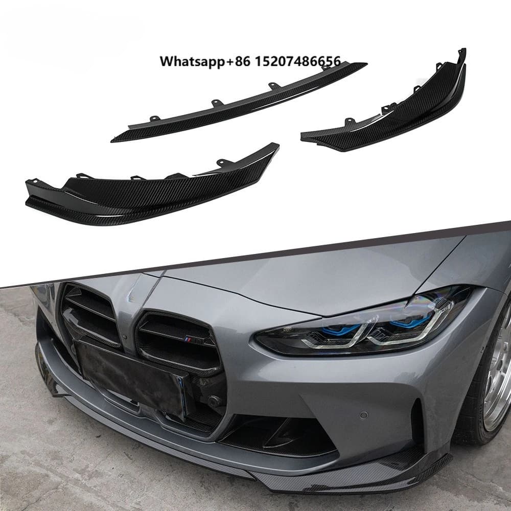 Dry Carbon Fiber N Style Front Bumper Body Kit for G80 G81 M3 G82 G83 M4 Front Splitter Lip Chin Spoiler Diffuser Upgrade