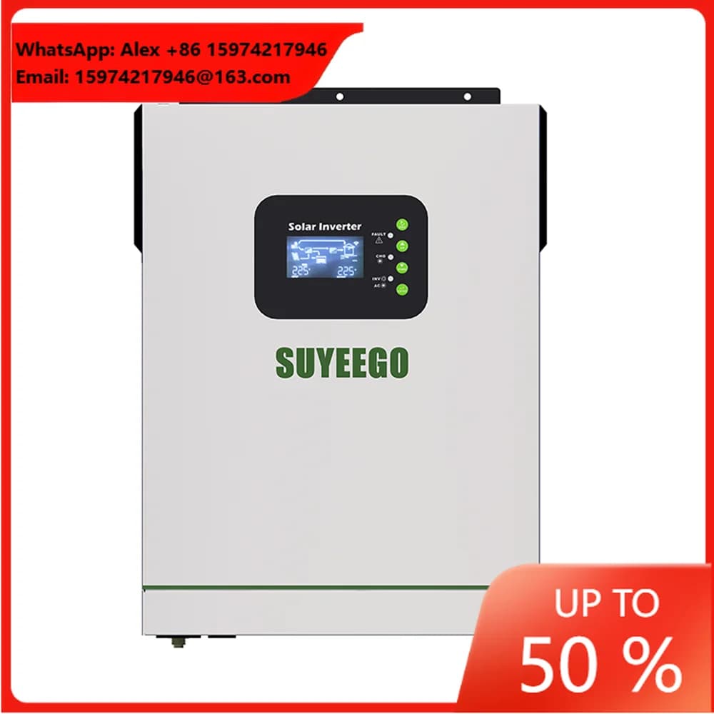 SUYEEGO SYGHB 1kw 3kw 3.5kw 5kw 6kw 8kw MPPT Hybrid Solar Hybrid Inverter 5.5kw 8kw Off Grid Pure Sine Wave Solar Inverter