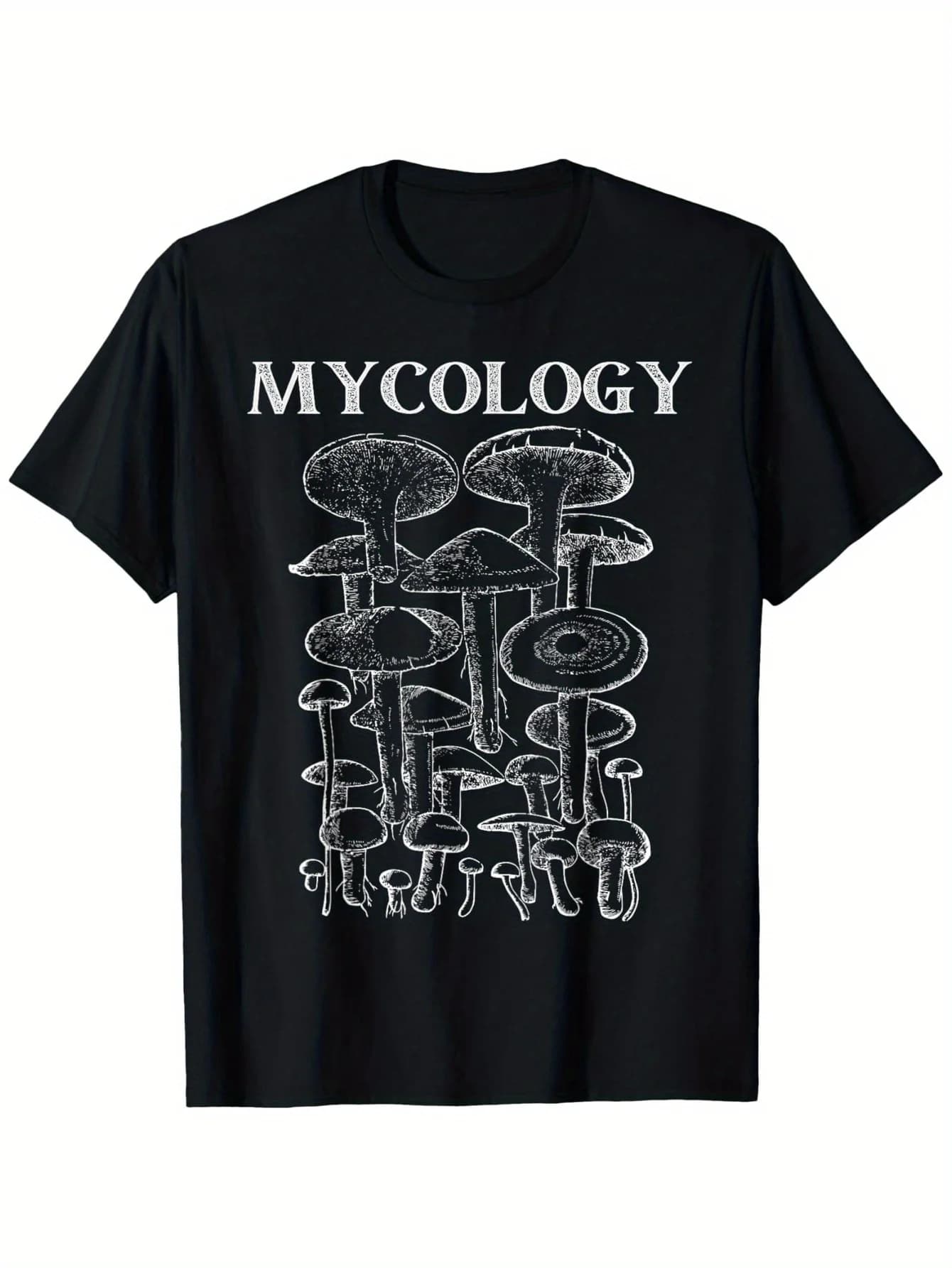 Wild Mushrooms Goblincore Mycology Fungi T-Shirt 100% Cotton O-Neck Short Sleeve Summer Casual Mens T-shirt Streetwear