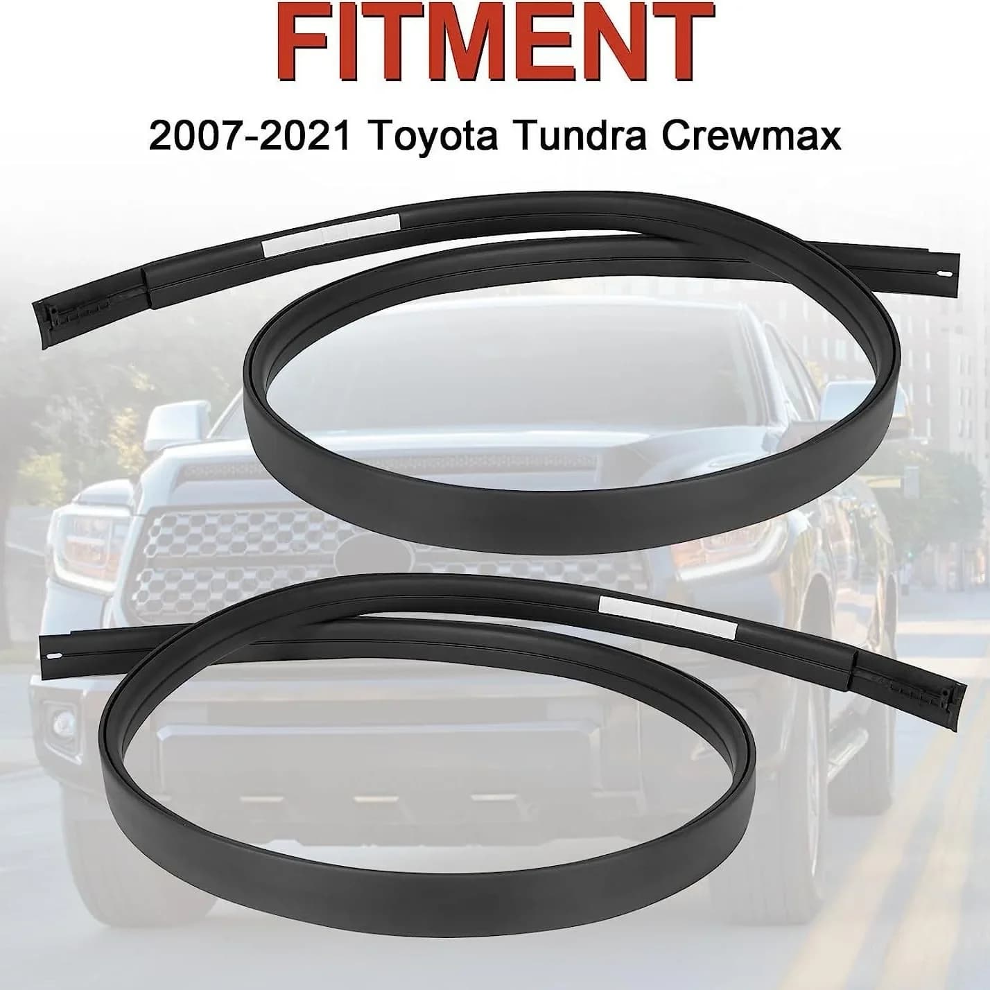 Roof trim strip for Toyota tundra Crewmax  2007-2021 SEQUOIA RIGHT & LEFT ROOF DRIP MOLDING