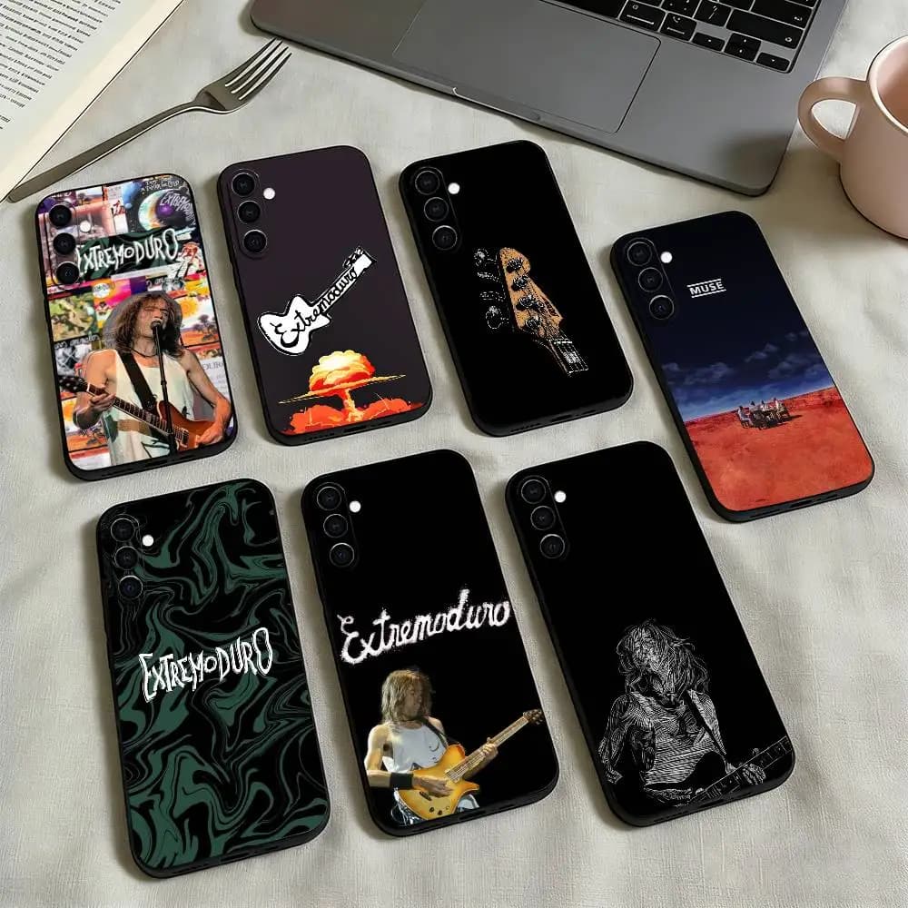Band E-Extremoduro C-Canciones Phone Case Black Silicone Soft For Samsung Galaxy A73,A72,A71,A70,A53,A52,A51