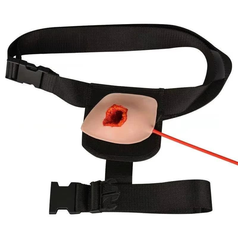 Medical teaching model wearable inguinal wound model